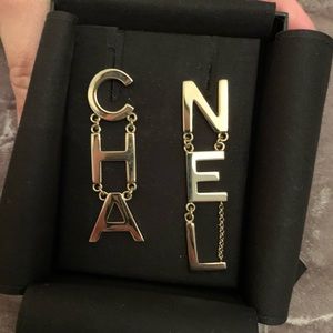 Chanel Logo Earrings